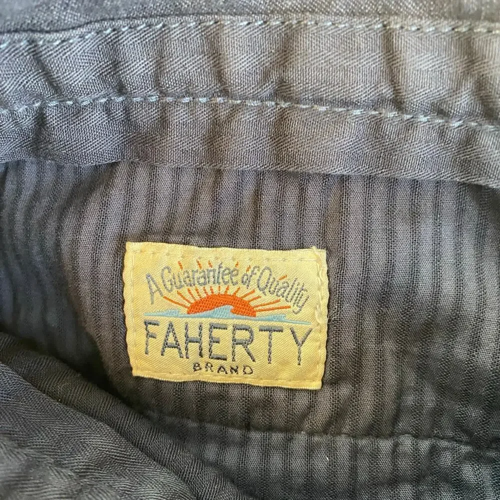 Faherty Mens Size 29x30 Pants Cotton Blend Coastal Preppy Navy Blue
